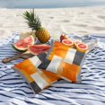 thumbnail image 5 of Outdoor Pillow Cover Black Orange Block Set of 2 Waterproof Throw Pillowcases Modern Abstract Art Decorative Patio Furniture Pillows for Couch Garden Indoor & Outdoor Use, 5 of 9