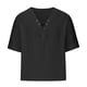 thumbnail image 1 of Camisetas de Verano para Hombre Pullover de Manga Media con Cuello en V en Color Sólido, Casual Y Ligero Camisetas de Manga Corta para Hombre, 1 of 4