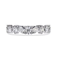 thumbnail image 2 of AFFY Wedding Band Ring for Women, 0.90 Carat (ctw) Marquise and Round Cut Lab Grown Diamond Eternity Ring In 10K Solid White Gold F-G, VS-SI Quality Gifts For Her Ring Size-5.5, 2 of 6