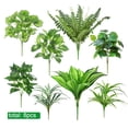 thumbnail image 7 of Scidweet Artificial Plants Outdoor, 8 Pcs Faux Fake UV Resistant Greenery Large Bunches Plastic Plants for Outside Spring Summer Patio Garden Porch Yard Home Decor, 7 of 7