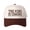 Brown, variant on THE KING IS COMING JESUS IS KING Letter Embroidered Color Block Trucker Hat Unisex Adjustable Cotton Breathable Fashion Cap for Travel Daily Wear