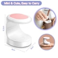 thumbnail image 4 of Mini luz UV para uñas de gel, mini lámpara LED para uñas, lámpara UV para uñas de gel, lámpara de uñas UV, luz de curado con flash para uñas (rosa), 4 of 5