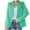 Green, variant on IROINNID Women's Blazer Jacket Long Sleeve Solid Color Notch Lapel Outwear, Comfy Ladies Collar Slim Office Jacket Outerwear