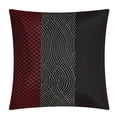 thumbnail image 3 of Nanshing Corell 7 Piece Contemporary Comforter Set, Black/Red, King, 3 of 5