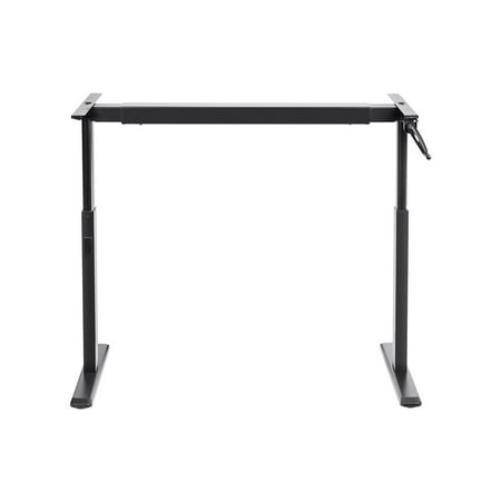 Monoprice Height Adjule Sit Stand Riser Table Desk Frame Black Monoprice Height Adjule Sit Stand Riser Table Desk Frame Black With Manual Crank Compatible