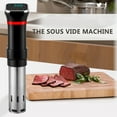 thumbnail image 3 of yeacher SJ-S012 1100W Precision Sous Vide Cooker with LCD Touchscreen, Stainless Steel Immersion Circulator for Steak, Molecular Gastronomy, and Defrosting, 110V US Plug, 25°C-95°C Temperature Range, 3 of 6