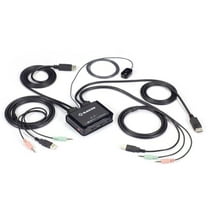 Black Box KV62-CBL 2-Port 4K60 DisplayPort Cable KVM Switch