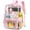 Pink, variant on Clear Backpack, Clear Bags Heavy Duty See Through Backpack with Multi-Pockets for School Students Work Travel 3Pcs (Clear Bag Purple)