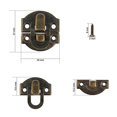 thumbnail image 3 of 10 Pcs Bronze Toggle Buckles Hardware Antique Latch Clasp with Screws for Small Wooden Box Suitcase Cabinet, 3 of 3