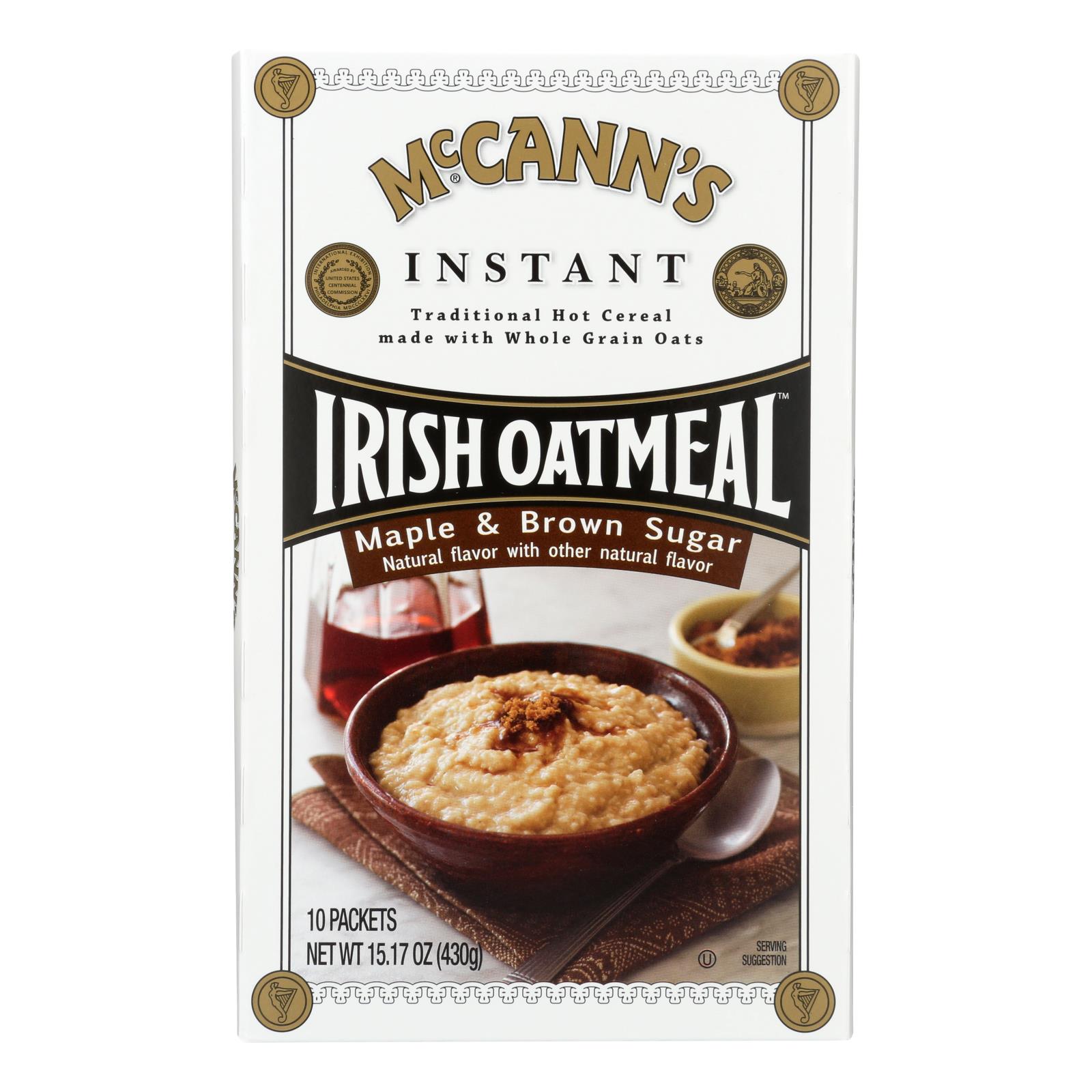 McCann's Irish Oatmeal Instant Irish Oatmeal Maple Brown Sugar Case