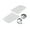 Clear, variant on Motorcycle Front Fork Air WindShield Windscreen Deflector for Honda Shadow for Kawasaki for Yamaha for Suzuki Plastic