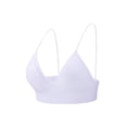thumbnail image 6 of CFLVAEK Spaghetti Strap Sports Bras for Women High Support Quick Dry Sports Bra Wireless Padded V Neck Yoga Workout Gym Bra White M, 6 of 10