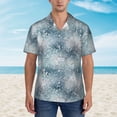 thumbnail image 2 of Fotbe enchanted winter snowflake holly Camisa Hawaiana para Hombre Unisex – Camisa Casual de Verano con Botones de Manga Corta de Algodón y Lino,XX-Large, 2 of 7