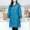 Light Blue, variant on QUNYINEY Full Zip Womens Rain Coat Mid-Length Black Hooded Oversized Overcoat Outdoor Loose Fit Waterproof Long Sleeve Jacket for Women