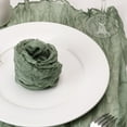 thumbnail image 5 of Holzlrgus Cheesecloth Napkins Set of 6, 20 x 20 Inch Gauze Dinner Cloth Napkins, Handmade Square Rustic Table Napkins for Parties Weddings Event Family Dinner Boho Boho Decoration, Sage Green, 5 of 7