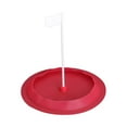 thumbnail image 2 of Golf Putting Cup Training Juego flexible con bandera Putting Hole Cup Golf Training Rojo, 2 of 8