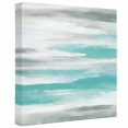 thumbnail image 2 of Ships Next Day Canvas Wall Art 16"x16", Turquoise Gray White Wood Framed Canvas Print Painting, Country Abstract Ombre Mottled Ready to Hang Picture Wall Decor for Home Bedroom Kitchen Office, 2 of 9