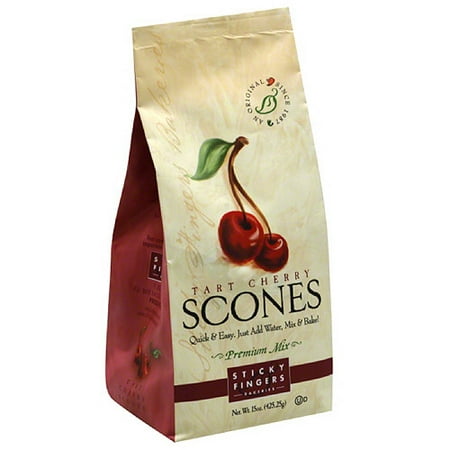 Potato Scone - Sticky Fingers Bakeries Tart Cherry Scones Mix, 15 oz, (Pack of 6)