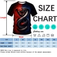 thumbnail image 4 of Rebaike 3D Cobra Snake T Shirt Serpent Graphic Tee Yin Yang Style All Over Print Shirt for Men Women Streetwear Fashion, 4 of 7
