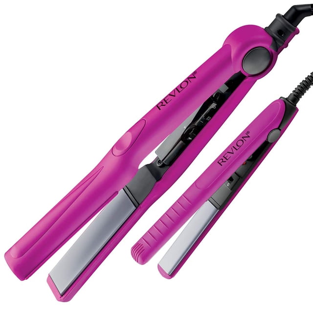 Revlon Set de Planchas de Cabello, 1" & 1/2" (2.54/1.27 cm)