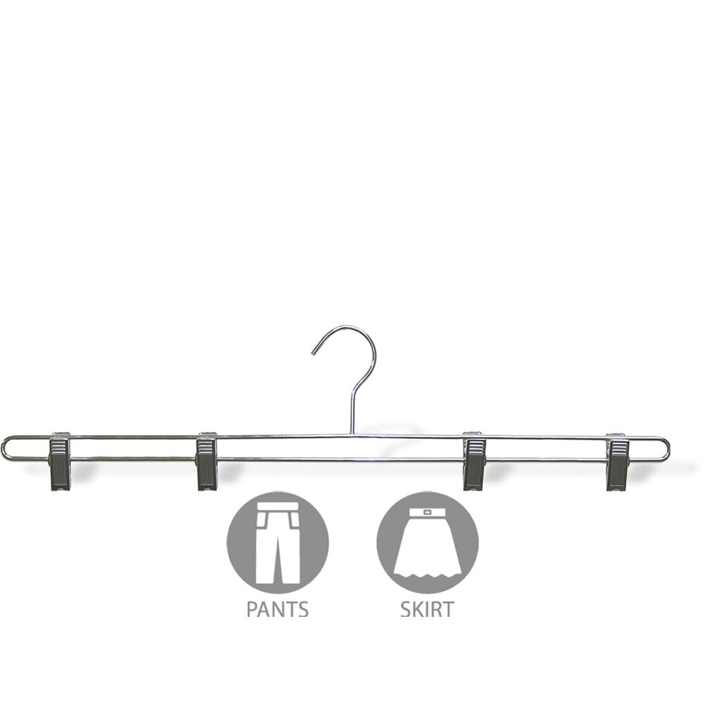 INTERNATIONAL HANGER Extra Long 22 inch Metal Bottom Hanger, 50 Pack