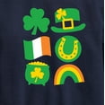 thumbnail image 3 of Instant Message - St. Patrick's Day Icon - Toddler & Youth Crewneck Fleece Sweatshirt, 3 of 6