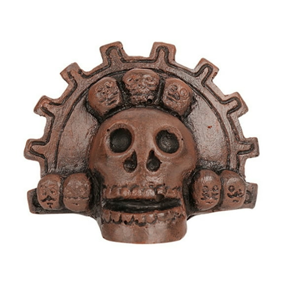 Yokua Ceramic Aztecs Death Whistle with Unique Skull Shape and Loud Sound Whistle