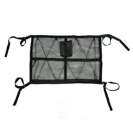 

Car Ceiling Storage Bag Polyester Vehicle Interior Mesh Pocket Elastic For Camping For Outdoor 90x65cm