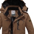 thumbnail image 3 of Manteaux pour Hommes Manteau Coupe-Vent Imperméable Chaud à Capuche Imperméable Manteaux de Planche à Neige, 3 of 3