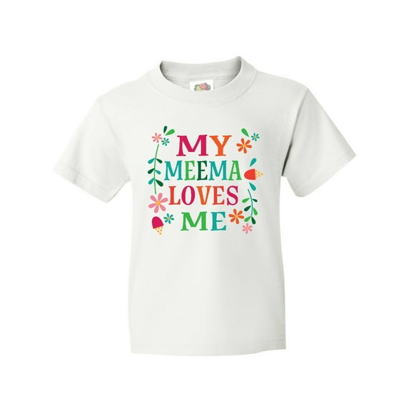 Inktastic My Meema Loves Me Girls Youth T-Shirt