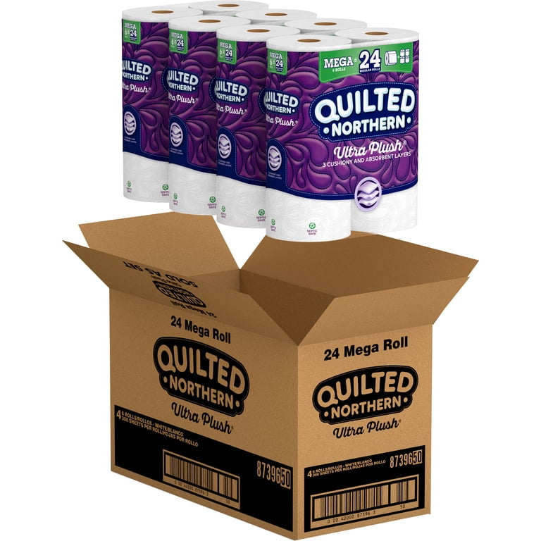 Quilted Northern Ultra Plush 3-Ply Bathroom Tissue Mega Quilted Northern Ultra Plush 3-Ply Bathroom Tissue Mega