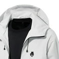 thumbnail image 6 of Men'S Lightweight Rainjackets Waterproof Zip Up Hooded Rain Coat Outdoor Oversized Shell Jacket For Hiking Travel Rain Gear Mens Leather Jacket White Xxxl, 6 of 7