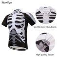 thumbnail image 4 of Camiseta de ciclismo con calavera blanca Moxilyn, ropa de ciclismo de manga corta para verano, transpirable y de secado rápido, ropa de ciclismo de montaña, 4 of 5
