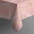 thumbnail image 3 of Pink Marble Gold Pattern Rectangle Tablecloth 60"x84",Waterproof Polyester Rectangle Table Cloth, Wipeable Spillproof Polyester Tablecloth for Dining, Camping, Indoor and Outdoor, 3 of 5