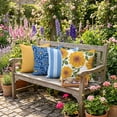 thumbnail image 4 of Mainstays 16 in x 16 in Yellow Solid Texture Outdoor Pillow, Yellow, 4 of 7