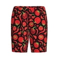 thumbnail image 3 of Yiaed Tomatoes And Chili for Men's Soft Sleep Pajama Short Lounging Pajama Shorts-Large, 3 of 8