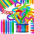 thumbnail image 2 of 1-30pcs Children's Sensory Toy Creative Fun Imagination Creative Learning Including Connecting Stretching Twisting Birthday Toy 30pcs, 2 of 6