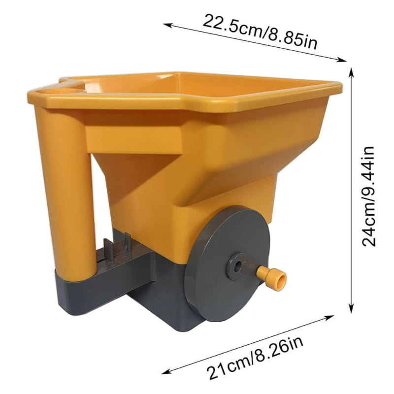 Zecic Portable Hand Held Compost Applicator 3L Adjustable For Garden Lawn Fertilizers
