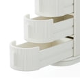 thumbnail image 2 of GVN Nightstand, Bedside Table,Solid Wood End Table, Narrow Side Table Nightstand with 3-drawer, White, 2 of 7