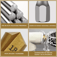thumbnail image 4 of Broca Escalonada De Elevación Ppr Brocas Para Taladro 3pcs DORADO PLATA, 4 of 5