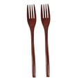 thumbnail image 6 of FUTUREORYY 2Pcs Small Forks Brown Wood for Mixing and Serving 8.9x1x0.4in, 6 of 8