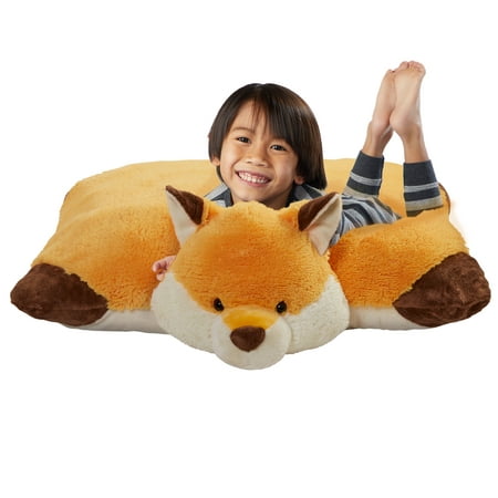Pillow Pets Signature Jumboz Wild Fox Oversized Stuffed Animal Plush Toy Pillow