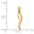 thumbnail image 2 of 4.6mm 14k Italian Horn Pendant - .5 Grams, 2 of 2