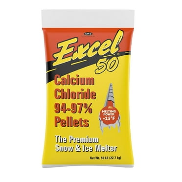 Scotwood Industries Excel Calcium Chloride Pellets Ice Melt Melts to -25 Degrees 50 lbs. Bag