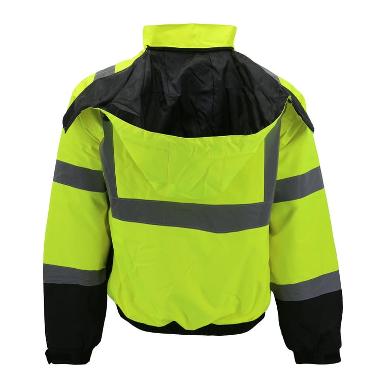 Men's Class 3 Safety High Visibility Water Resistant Reflective