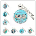 thumbnail image 2 of Collar con colgante de cabujón de cristal Kpop de 25mm, joyería k-pop Boys, accesorios para fanáticos de Bigbang, álbum Love Yourself, joyería para mujeres, 2 of 3