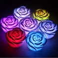 thumbnail image 4 of Romantic LED Floating Rose Flower Candle Night Light Colorful Wedding Decoration, 4 of 7