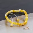 thumbnail image 3 of Amberalia Adjustable Adult Baltic Amber Bracelet, helps in pain relief - boost immune system - ONE SIZE FITS MOST - Polish Milky, 3 of 5