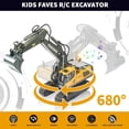 thumbnail image 4 of Wiher Remote Control Excavator Toys for Boys,14 Channel 1:14 RC Digger Construction Toys Tractor, Sound, Lighting, Metal Digging Head,RC Truck Gifts for Boys 3 4 5 6 7 8 9 10, 4 of 9