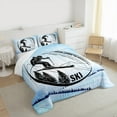 thumbnail image 3 of Feelyou Winter Skiing Teens Queen Comforter Set, Modern Sport Lover Bedding Sets, Outdoor Sports Bedding Comforter Set, Breathable Home Decor, 3pcs, 3 of 8